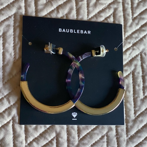 Bauble Bar MulticolorTassiana Resin Hoops*FIRM* - Picture 2 of 6